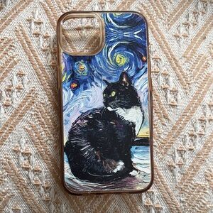 Starry Night Cat Phone Case iPhone 13